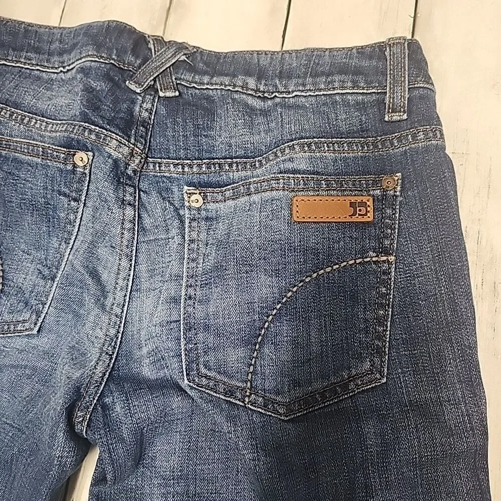 Joe's Jeans Rolled Honey Bermuda Shorts Paltrow Blue Denim Wash Low Rise W 28x12